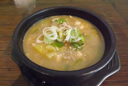 テンジャンチゲ（韓国式味噌汁）